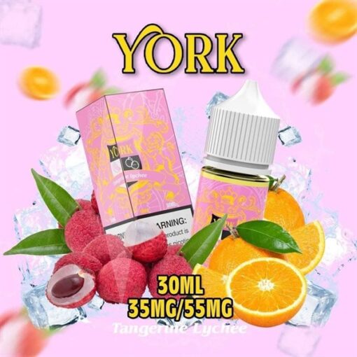 York Juice - Tangerine Lychee ( Quýt Vải Lạnh ) 30ML - 55MG