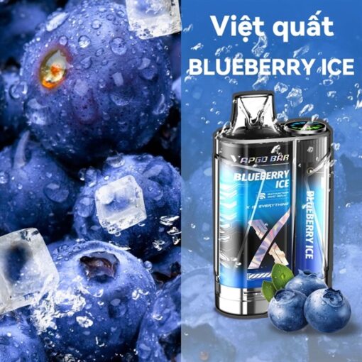 Vapgo Bar X Blueberry Ice ( Việt Quất Lạnh ) 12000 puffs - 5%MG