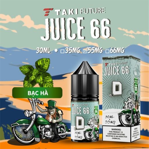 Taki Juice 66 - Mint ( Bạc hà ) Salt Nic 30ML - 55MG