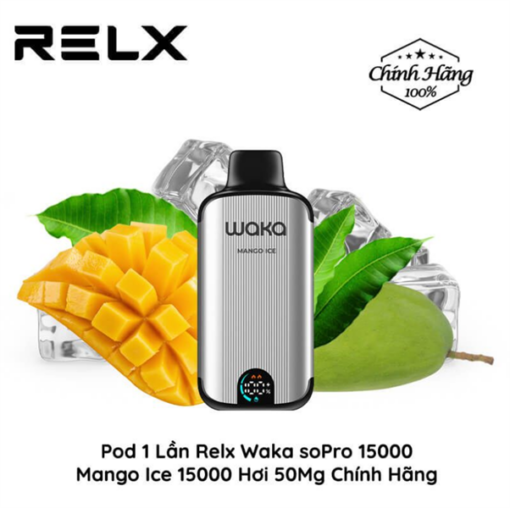 Waka soPro PA15000 15000 Hơi- Icy Mango ( Xoài Lạnh ) 3%MG