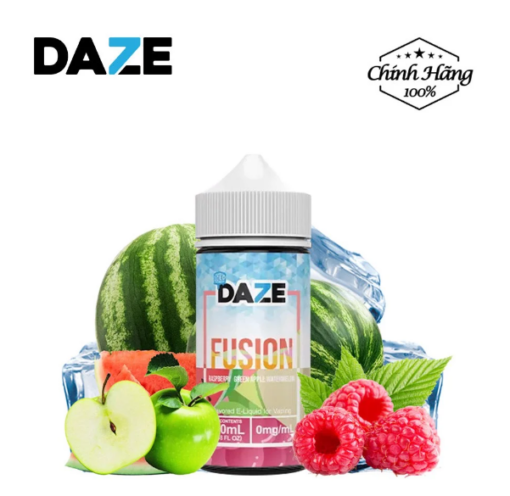 DAZE Fusion 100ML - Raspberry Green Apple Watermelon - Mâm Xôi Táo Dưa Hấu - 3MG