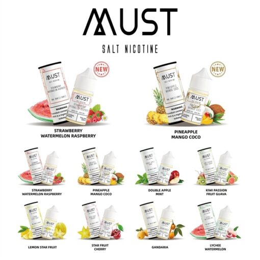 Must Double Apple Mint - Táo đỏ mix táo xanh bạc hà lạnh (salt) (30ml) - 55MG - Hình ảnh 2