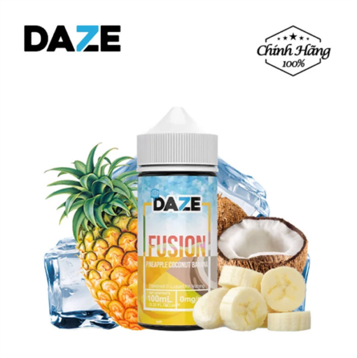 DAZE Fusion 100ML - Pineapple Coconut Banana - Dứa Dừa Chuối - 3MG