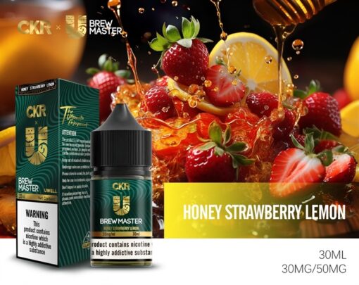 Uwell Brew Master - Honey strawberry lemon ( Chanh mix dâu với mật ong ) 30ML - 50MG