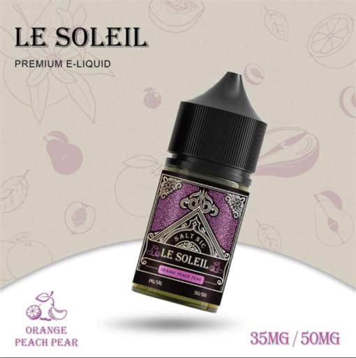 LE SOLEIL ORANGE PEACH PEAR-CAM ĐÀO LÊ LẠNH 30ML/50MG