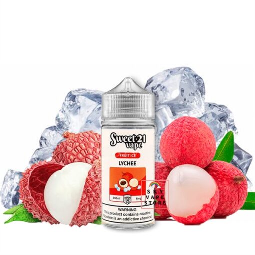 Sweet 21 Vape Fruit Ice - Lychee 100ML - Vải Lạnh - 3MG