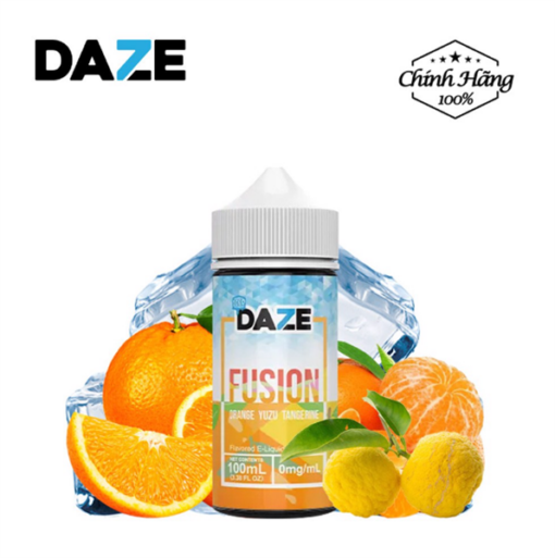 DAZE Fusion 100ML - Orange Yuzu Tangerine - Cam Quýt Lạnh - 3MG