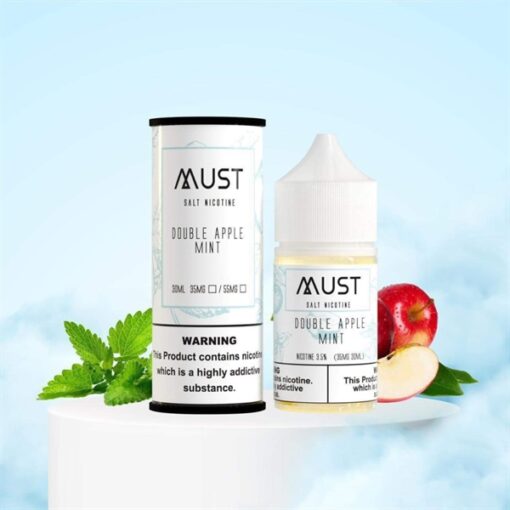 Must Double Apple Mint - Táo đỏ mix táo xanh bạc hà lạnh (salt) (30ml) - 35MG