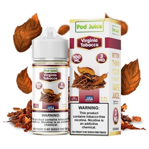 POD JUICE SYNTHETIC VIRGINIA TOBACCO (100ML) – Thuốc lá Virginia - 6MG