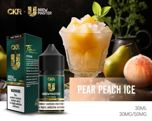 Uwell Brew Master - Pear peach ice ( Lê mix đào lạnh ) 30ML - 30MG