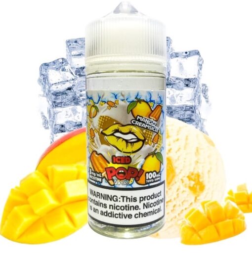 Iced Pop - Freebase - MANGO CREAM SICLE ( Kem Xoài Lạnh ) 100ML- 6MG