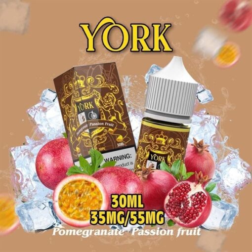 York Juice - Pomegranate Passion Fruit ( Chanh Leo Lựu Lạnh ) 30ML - 55MG