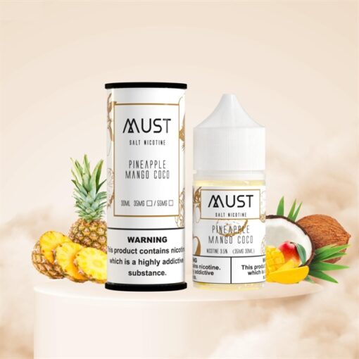 Must Pineapple Mango Coco - Dứa xoài dừa lạnh (salt) (30ml) - 35MG