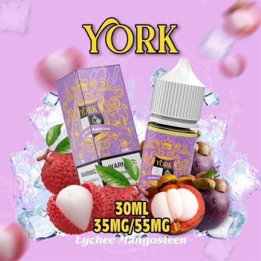 York Juice - Lychee Mangosteen ( Măng Cụt Vải Lạnh ) 30ML - 55MG