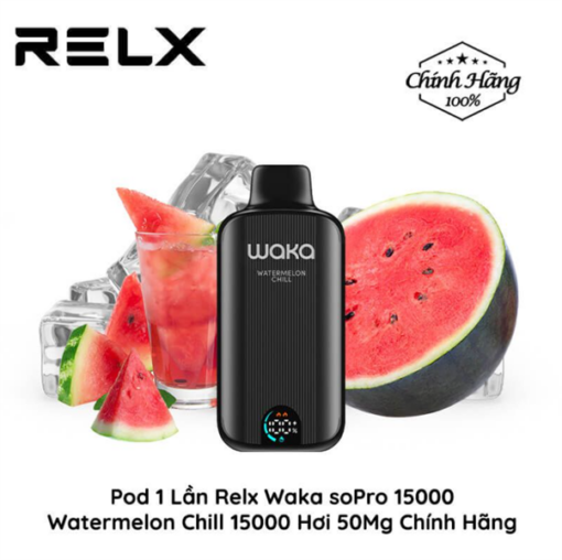 Waka soPro PA15000 15000 Hơi- Watermelon ( Dưa Hấu ) 3%MG