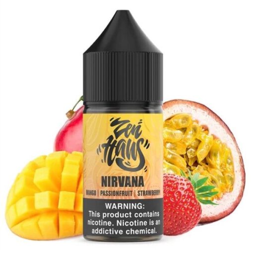 ZEN HAUS Nirvana Ice - Mango, Passionfruit, Strawberry ( Xoài ,Chanh Dây, Dâu Tây ) 30ML - 30MG