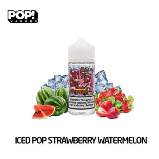 Iced Pop - Freebase - STRAWBERRY WATERMELON ( DÂU MIX DƯA HẤU ) 100ML- 6MG