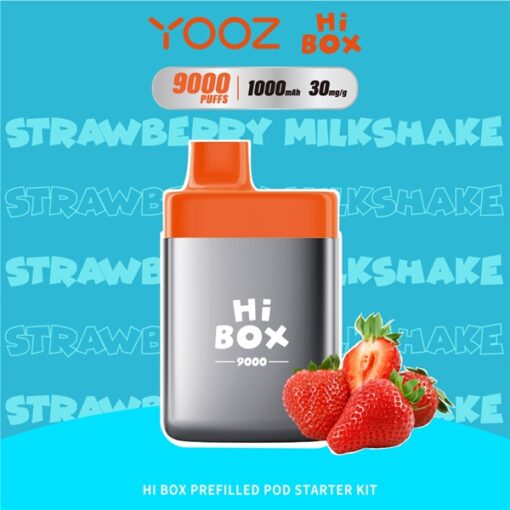 YOOZ HI BOX Starter Kit - Strawberry Milkshake ( Sữa Dâu Lắc ) 9000 Puffs - 30MG