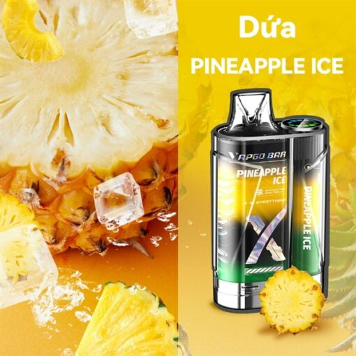 Vapgo Bar X Pineapple Ice ( Dứa Lạnh ) 12000 puffs - 5%MG