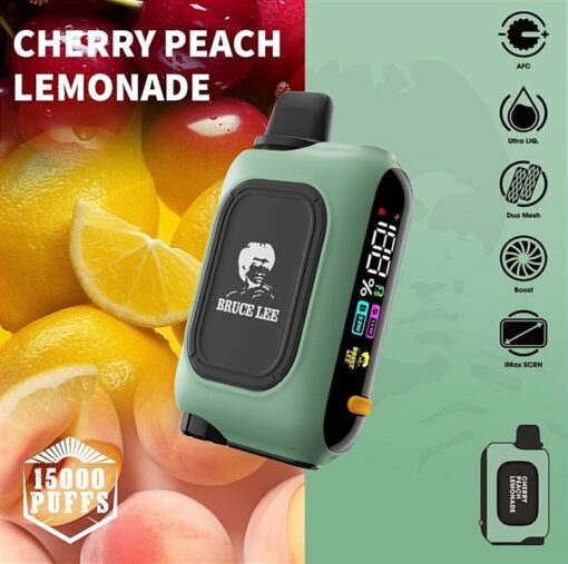 Juice Park Bruce Lee 15000 puffs - Cherry Peach Lemonade ( Cherry Đào Chanh ) 5%MG