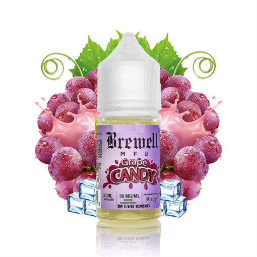 Salt Nic Brewell MFG 30ML - Grape Candy - Kẹo Nho Lạnh - 30MG