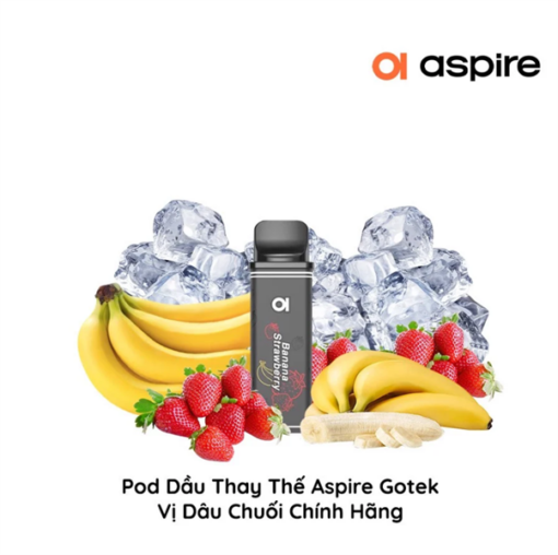 Pod Dầu Thay Thế Aspire Gotek X S- Strawberry Banana - Dâu Chuối - 30MG