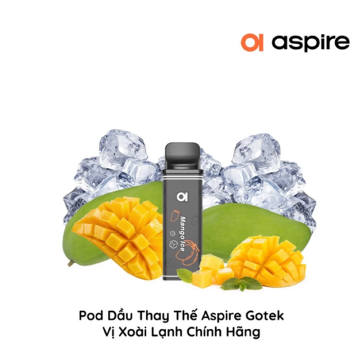Pod Dầu Thay Thế Aspire Gotek X S - Mango Ice - Xoài Lạnh - 50MG