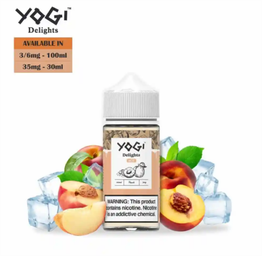 Yogi Delights Ice 100ML - Peach Ice - Đào Lạnh - 3MG - Hình ảnh 2