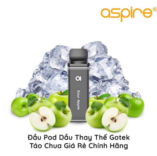 Pod Dầu Thay Thế Aspire Gotek X S - Sour Apple - Táo Xanh Lạnh - 30MG