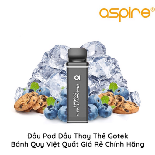 Pod Dầu Thay Thế Aspire Gotek X S - BLUEBERRY CREAM COOKIES - BÁNH QUY VIỆT QUẤT - 30MG