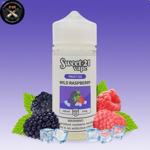 Sweet 21 Vape Fruit Ice - Wild Raspberry 100ML - Mâm Xôi Lạnh - 3MG