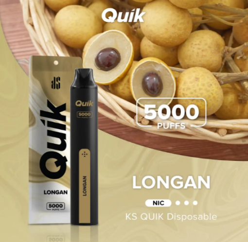 Quik 5000 Hơi Pod 1 Lần - Longan ( Nhãn ) 3%mg
