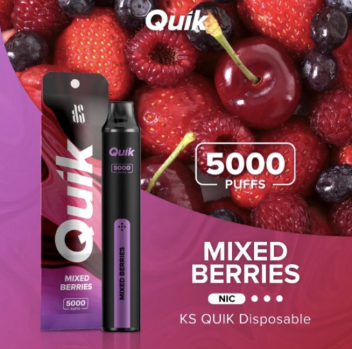 Quik 5000 Hơi Pod 1 Lần - Mixed Berries ( Mâm xôi ) 3%mg