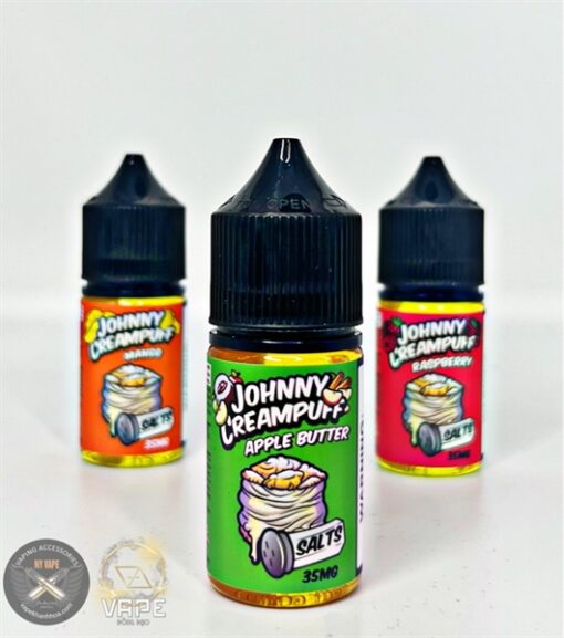 Salt Nic Johnny Creampuff 30ML - Apple Butter (Bánh Su Kem, Táo) - 50mg