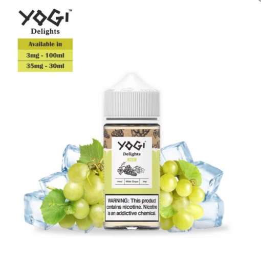 Yogi Delights Ice 100ML - White Grape Ice - Nho Trắng Lạnh - 6MG - Hình ảnh 2