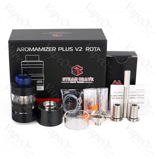 Tank- Steam Crave Aromamizer Plus V2 DL RDTA Rebuildable Dripping Tank Vape Atomizer Advanced Kit Authentic - Màu - Black - Hình ảnh 2