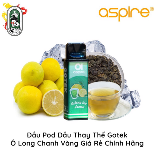 Pod Dầu Thay Thế Aspire Gotek X S - Oolong Tea Lemon -Trà Chanh Ô Long Lạnh - 30MG