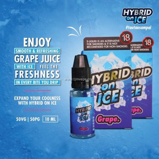 Salt Nic Malay - Hybrid On Ice 15ML - Grape - Nho Lạnh - 20MG