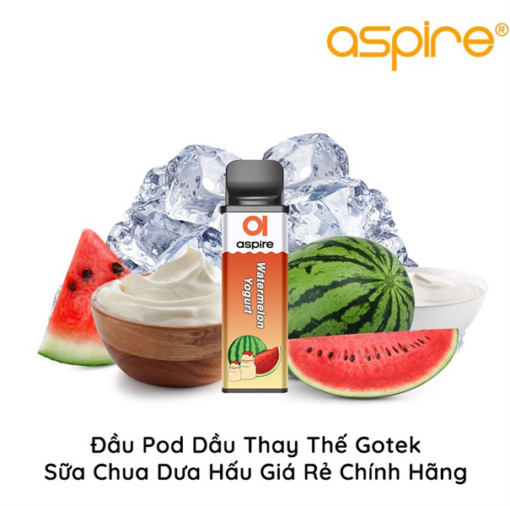 Pod Dầu Thay Thế Aspire Gotek X S - Watermelon Yogurt - Sữa Chua Dưa Hấu Lạnh - 30MG