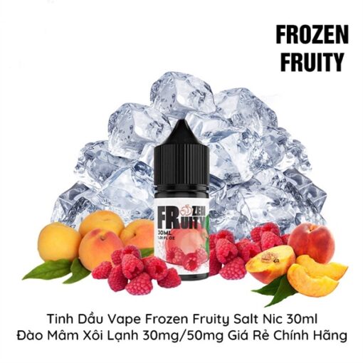 Salt Nic Frozen Fruity 30ML - Peach Raspberry - Đào Mâm Xôi Lạnh - 30MG