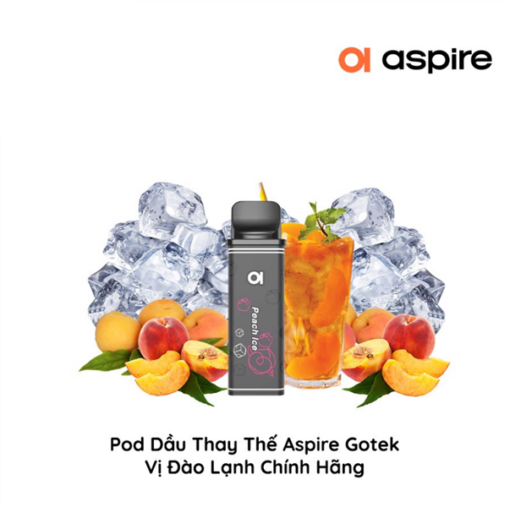Pod Dầu Thay Thế Aspire Gotek X S- Peach Ice - Đào Lạnh - 30MG