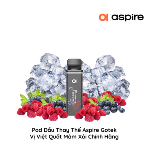 Pod Dầu Thay Thế Aspire Gotek X S - Blueberry Raspberry - Việt Quất Mâm Xôi - 30MG