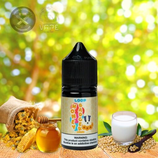 Salt Loop Honey Badger - Sữa Đậu Nành Mật Ong Hoa Cúc 30ML 30MG