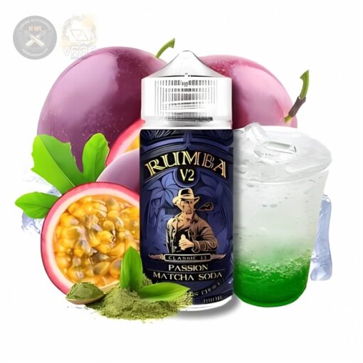 Rumba V2 6MG 100ML - Passion Matcha Soda - Trà xanh chanh dây lạnh
