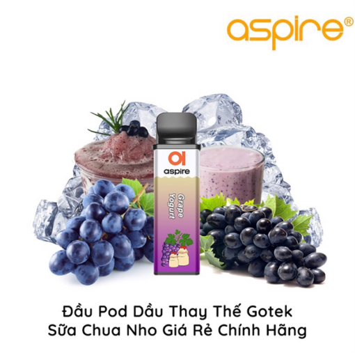 Pod Dầu Thay Thế Aspire Gotek X S - Grape Yogurt - Sữa Chua Nho Lạnh - 30MG