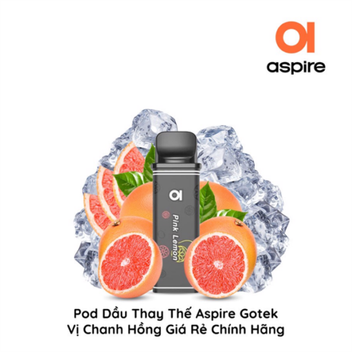 Pod Dầu Thay Thế Aspire Gotek X S- Pink Lemon - Chanh Hồng - 30MG