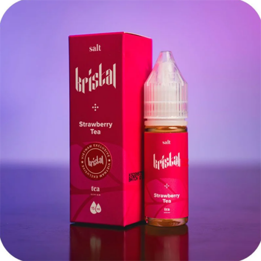 Salt Nic Malay - Kardinal Kristal 15ML - Strawberry Tea - Trà Ô Long Dâu Lạnh - 50MG