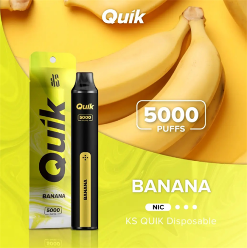 Quik 5000 Hơi Pod 1 Lần - Banana ( Chuối ) 3%mg