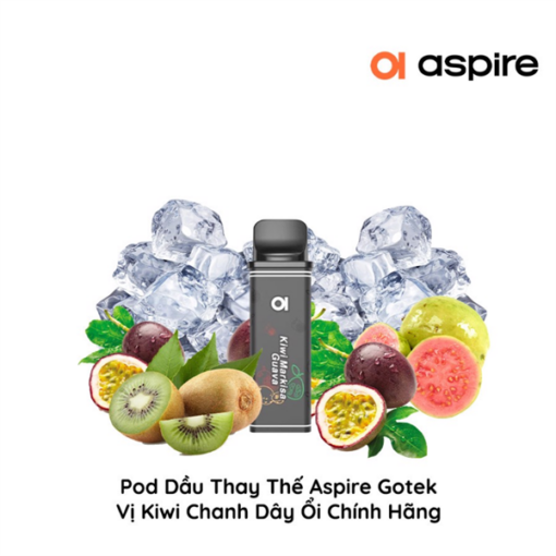 Pod Dầu Thay Thế Aspire Gotek X S - KIWI MARKISA GUAVA - Kiwi Chanh Dây Ổi - 30MG