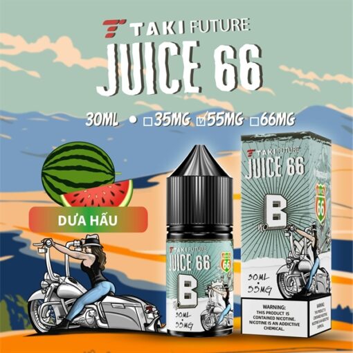 Taki Juice 66 - Watermelon ( Dưa hấu ) Salt Nic 30ML - 55MG